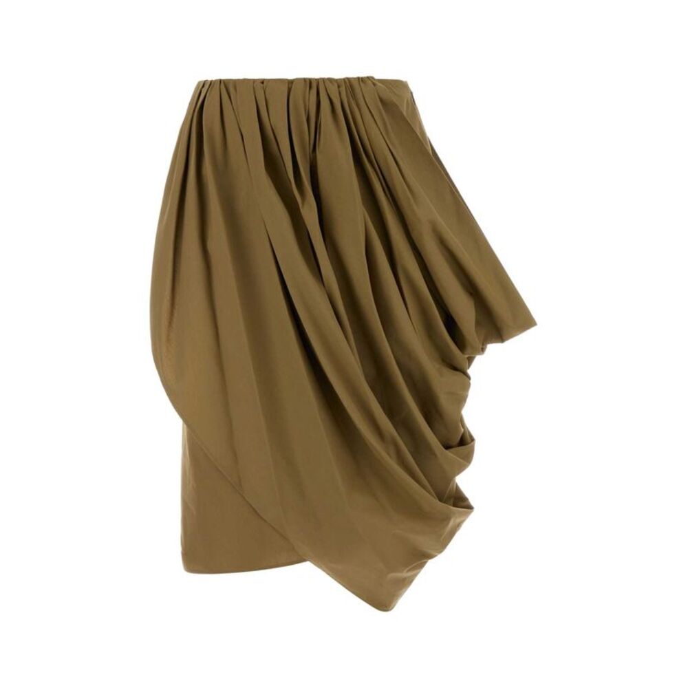 Chloe Women Khaki Poplin Skirt